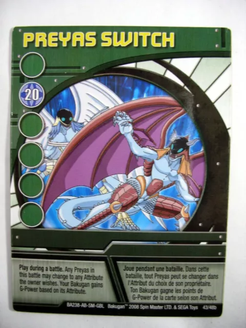 Bakugan Battle Brawlers (2008) Spin Master Preyas Diablo 2-Inch Figure w/ Ability  Card - GKWorld