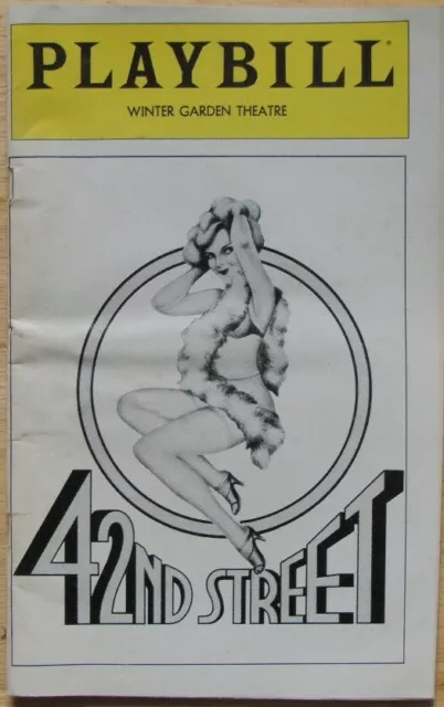 Playbill Winter Garden Theatre 42nd Street programme September 1980 Jerry Orbach