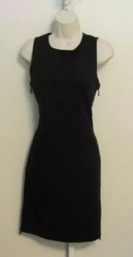 Diane von Furstenberg Leigh navy blue zipper dress 6 New DVF NWT knit sheath