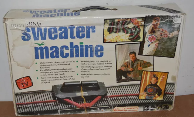 Bond Incredible Sweater Machine Knitting Machine Complete In Box Manual