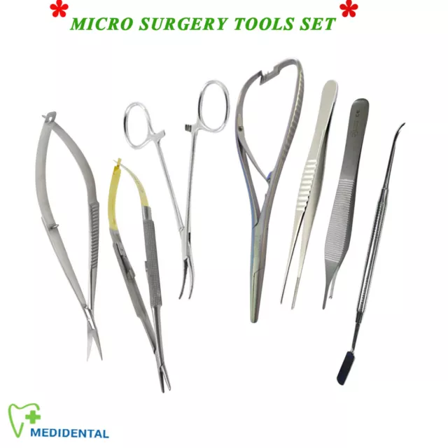 Microsurgery Set Castroviejo + Feder Noyes Schere Mikrochirurgische Werkzeug