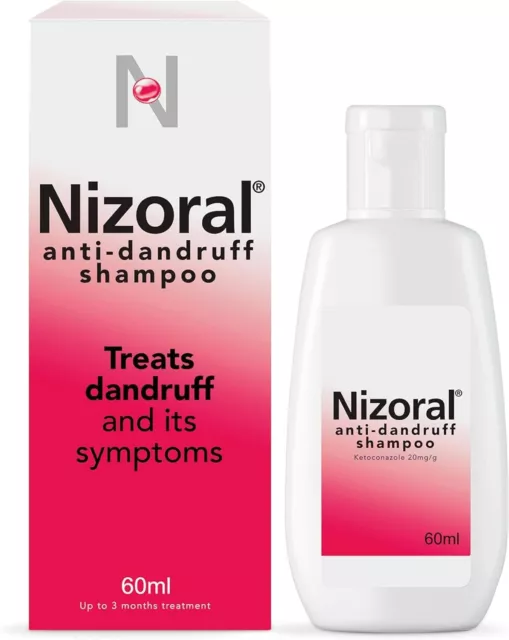 Nizoral Anti-dandruff Shampoo - Treats & Prevents Dandruff - 60ml