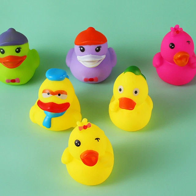 Babybadspielzeug süße Mini -Kinder -Bildungspulting kreative kleine gelbe EntePH