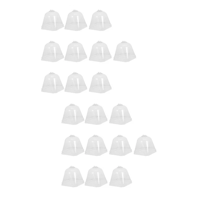 2x campana trasparente campana in plastica protezione riccioli per piante