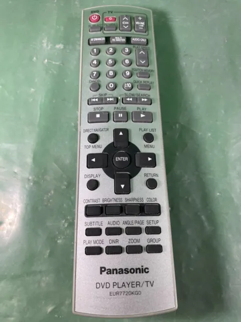 Panasonic EUR7720KG0 DVD TV Remote Control Genuine OEM