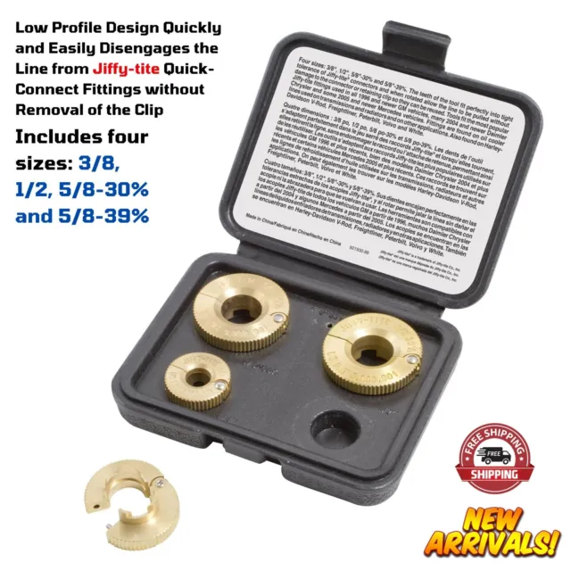 Jiffy-Tite Low Profile Disconnect Set for GM Transmissions & Oil Cooler Lines