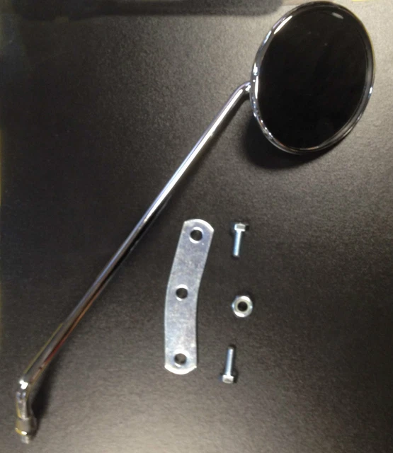 ROUND HANDLEBAR MIRROR stem & bracket RIGHT for Vespa PX / LML Star by Cuppini £39.99 PicClick UK