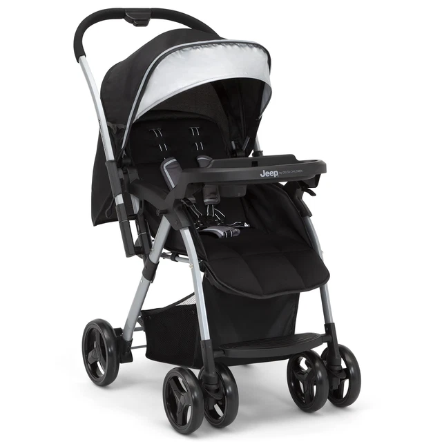 Jeep TurboGlyde Reversible Handle Stroller by Delta Children, Black