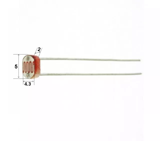 résistance résistor 5mm LDR Photoresistor photosensitive  GL5539 ou 5539  .B85.1