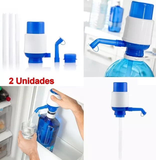 2 x Dispensador agua para garrafas 2,5 a 10 L,grifo antigoteo,bocas,libre de BPA