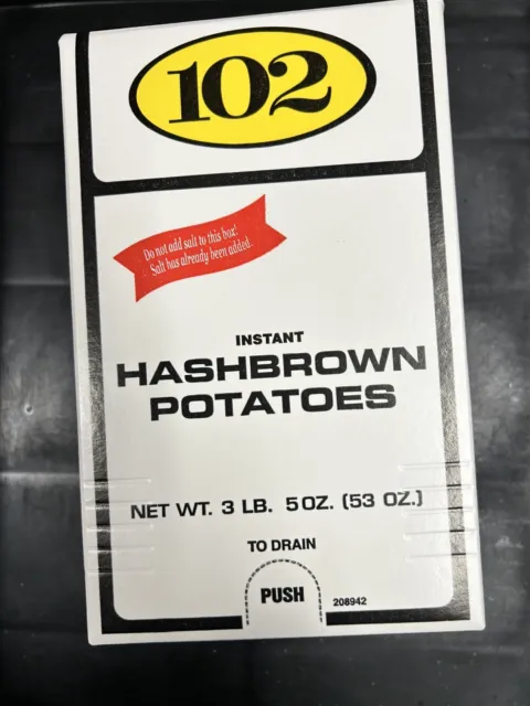 Waffle House Hashbrown Potatoes Instant  3Lb 5Oz ( 53 Oz)
