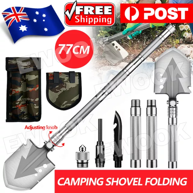 Camping Shovel Folding Outdoor Survival Tools Multifunction Hiking Military