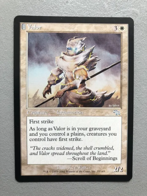 Mtg Carte Magic Judgment Valor Valeur Eng English NM/LP