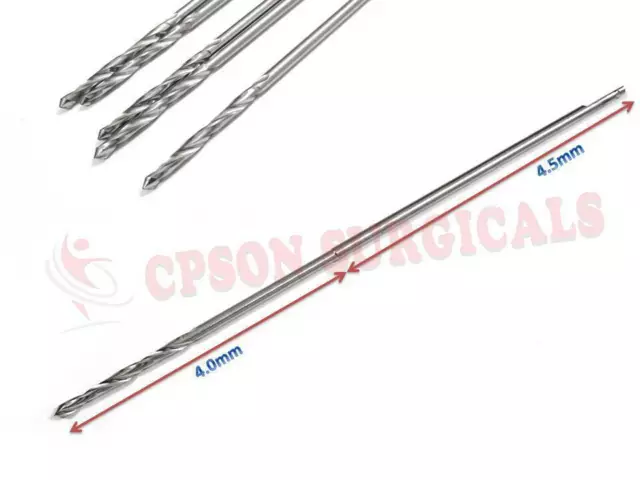 Interlocking Drill Bit Lot of 5pcs Surgical Instrument Stainless Steel