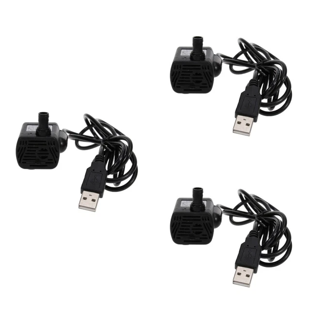3 Count Aquarium Pump Mini Small Submersible Water Pump Fountain Pond Pump