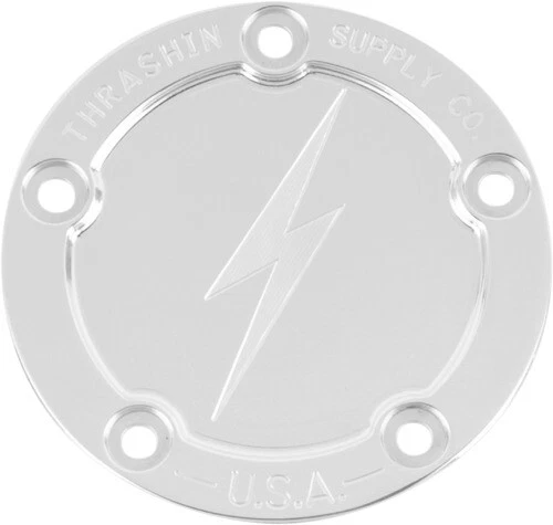 Thrashin Supply Company - TSC-3026-2 - Points Cover, Dished - Polished Harley-Da