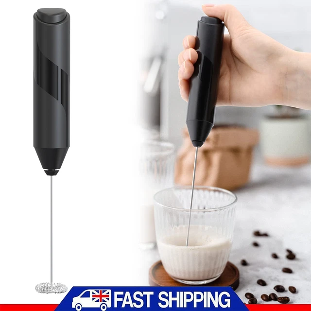 Electric Coffee Latte Hot Chocolate Milk Frother Whisk Frothy Blend Kitchen Tool