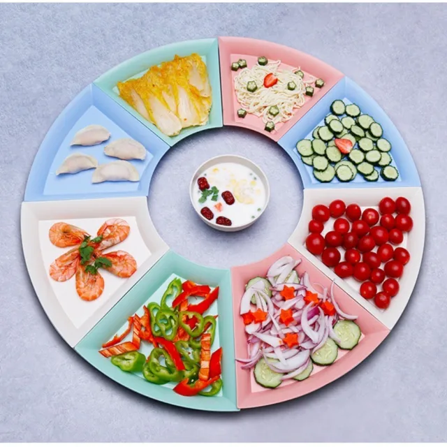 Dinner Plate Vegetable Fruit Plate Food Tray Baby Children Plate Storage Tray