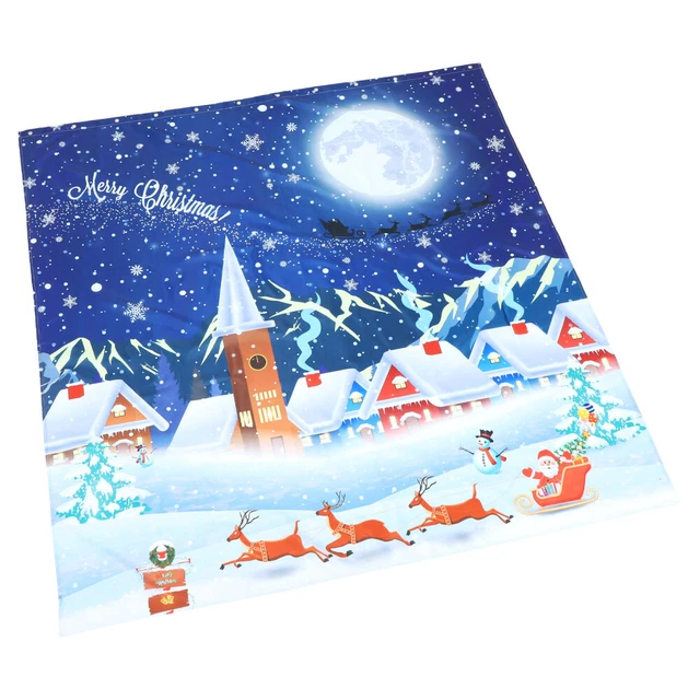 De Noël Étanche Rideau De Polyester Tissu Noël Gnomes Ensembles de Rideaux de