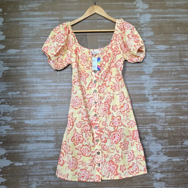 Billabong x Wrangler NWT Far & Away Mini Dress Floral Boho Western Womens S