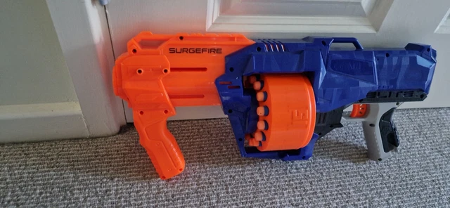 NERF N-STRIKE ELITE SurgeFire Gun (E0011) Used Vgc With Extra Bullets £