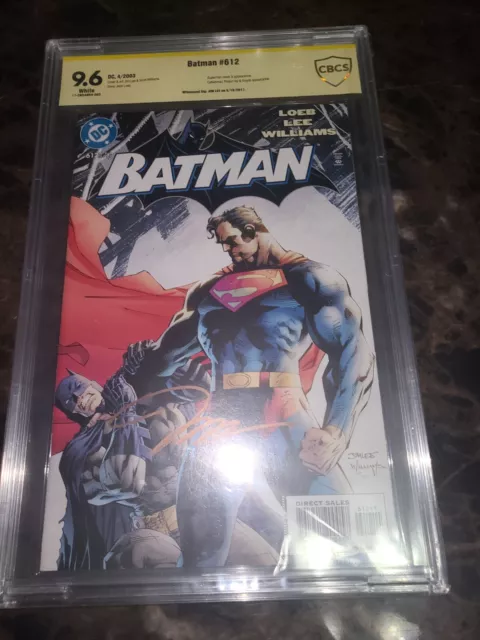 Batman 612 9.6 CBCS (cgc Pgx) SIGNED JIM LEE DC COMICS