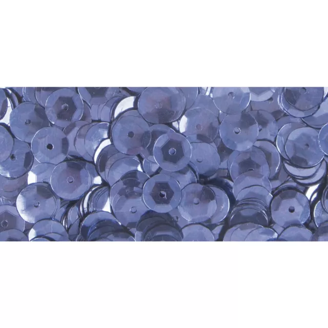 Lentejuelas Azul Medio Ø 6 MM Hinchado Caja 6G Lavable