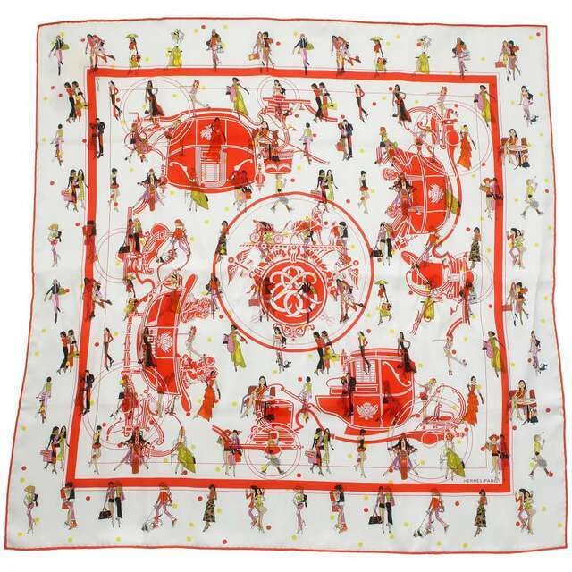 Hermes Scarf  70 Ex Libris Parisienne Ex-Libris Les Parisiennes Silk