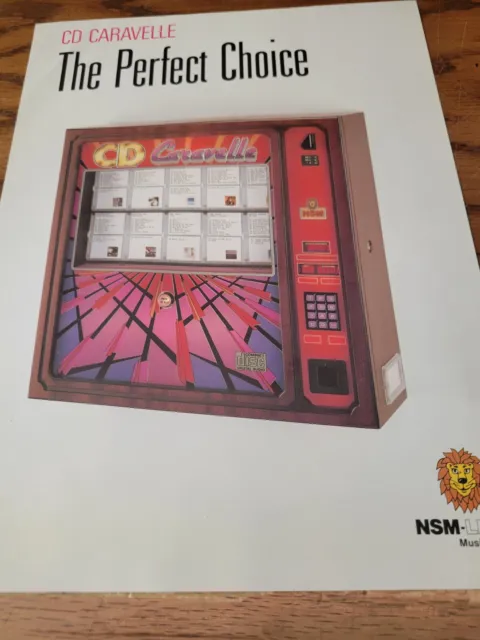 N.S.M. NSM CD Caravelle Wall-Box (1989/1990) juke box jukebox Flyer Brochure NEW