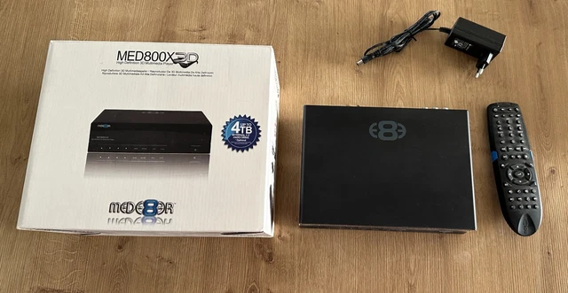 Boitier multimédia Mede8er med800x 3d +disque dur 3 TB + 4 paires de lunettes 3D
