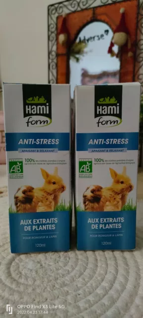 Lot de 2 Anti-stress rongeur liquide pour lapin / cochon d'inde / rongeur