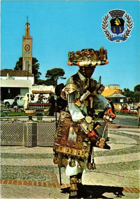 CPM AK MAROC Porteur d'eau a TANGER et Armoiries de la Ville (343317)