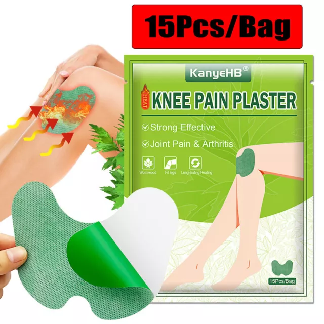 15pcs Knee Pain Medical Plaster Natural Wormwood Extract Joints Ache SticksEL