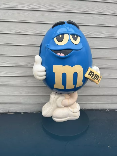 Rare Blue M&M Candy Character Store Display - 45" Tall