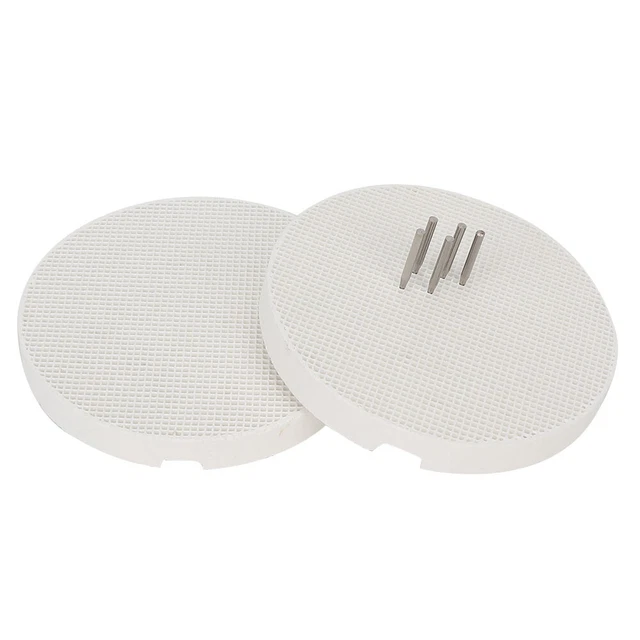 (Metal Pin)2pcs Round Firing Trays With 20pcs Pins For Dental Lab Dental QUA