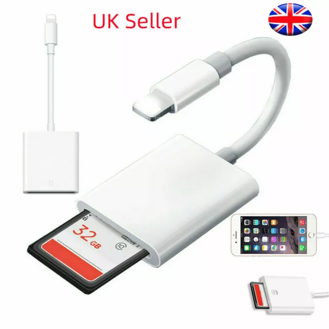 3 in1 USB Camera Connection Kit Card Reader Adapter for Apple iPad/iPhone QC