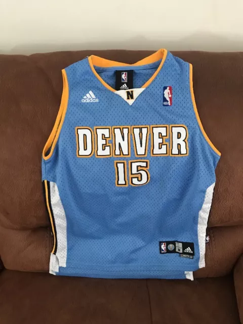 Adidas Denver Nuggets Carmelo Anthony #15 Nba Jersey Size M Lenght+2 Youth