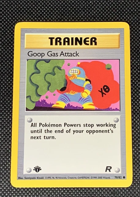 Pack Fresh Mint! Goop Gas Attack 78/82 1St Edition Team Rocket Pokemon Card