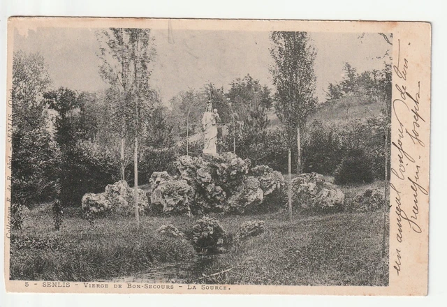 SENLIS - Oise - CPA 60 - Vierge de Bon Secours - la Source