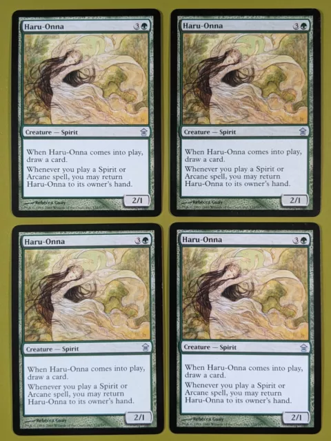 Haru-Onna x4 Saviors of Kamigawa 4x Playset Magic the Gathering MTG