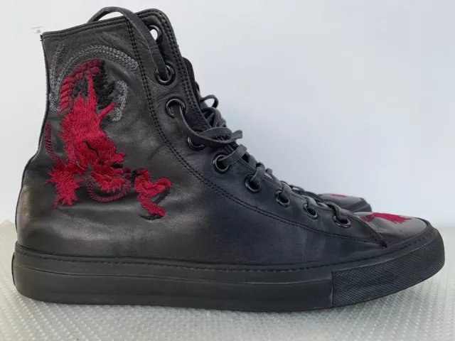 Rari stivali in pelle ricamati drago Gucci scarpe da ginnastica era Tom Ford