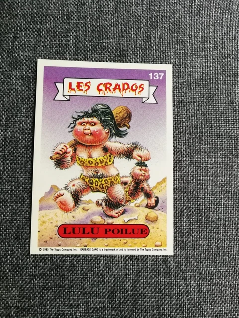 GERARD LE BARBARE - autocollant Les Crados - Série 1 (1989) - Prix & Rareté GERARD LE BARBARE - autocollant Les Crados - Série 1 (1989) - Prix & Rareté