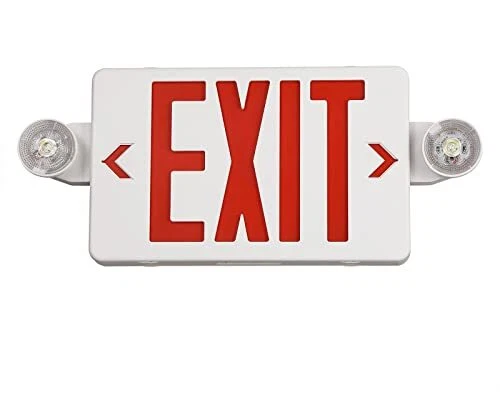 TANLUX Red Exit Sign with Lights LED Exit Light with Battery Backup UL Listed...