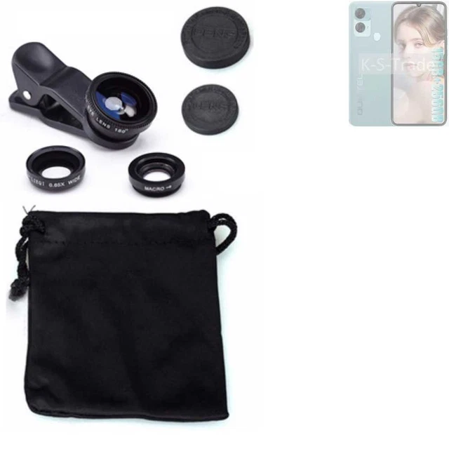 Pour Oukitel C33 Objectifs Smartphone Lentilles fisheye macro grand angle
