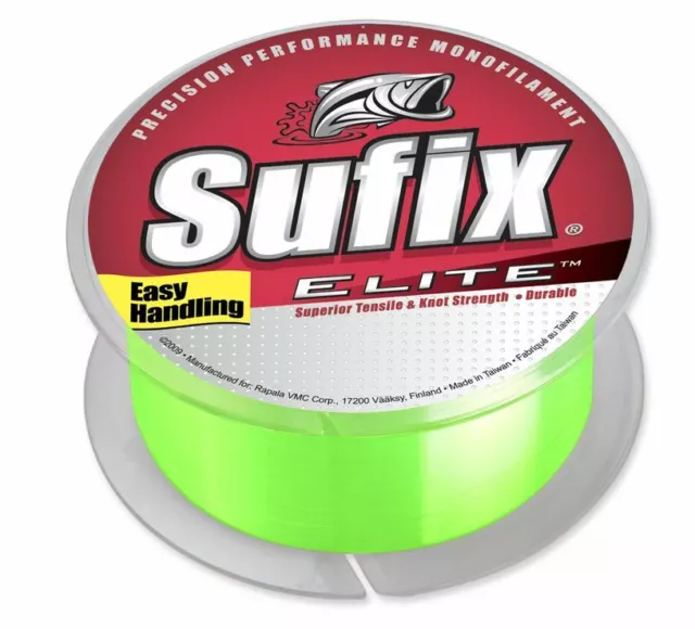 SUFIX ELITE FISHING Line - Lo-Vis Green - 17 lb Test - 330 yards - 661-117G  $9.99 - PicClick