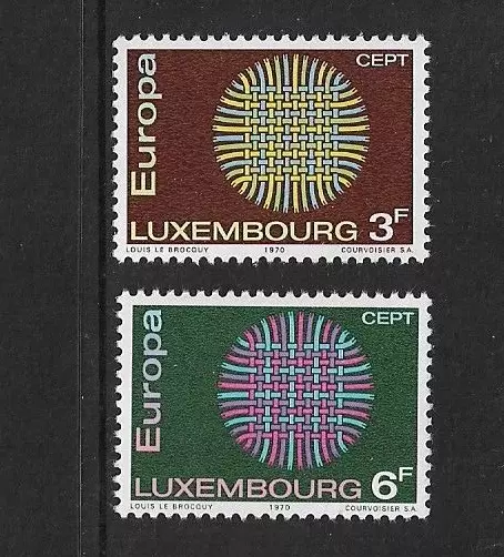 1970 LUXEMBOURG Europa Set MNH (Scott 489-490)