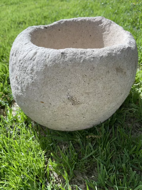 California Mortar Bowl Quartzite Native American Indian Grinding Artifact