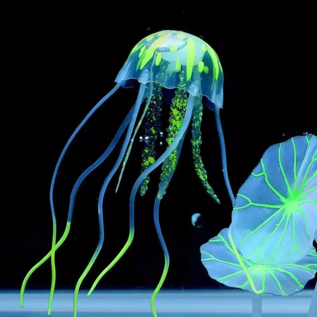 Floating Jelly Fish Glowing Effect Aquarium Tank Ornament Fish