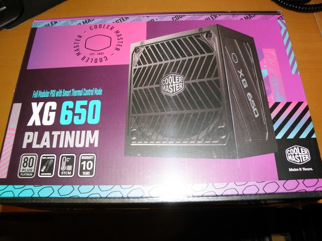 Cooler Master XG 650 Platinum  80+ Full modular power supply 650Watt Sealed!