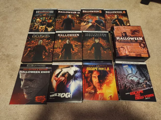 Halloween The Fog Escape from New York John Carpenter 4K Slipcover Only LOT